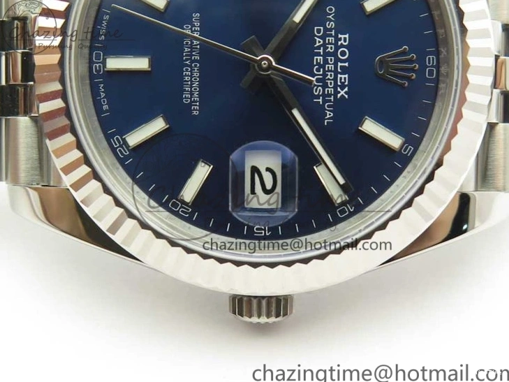 MiroTime 0517 DateJust 41 126334 ARF 1:1 Best Edition 904L Steel Blue Dial on Jubilee Bracelet A WaterResistant 3254